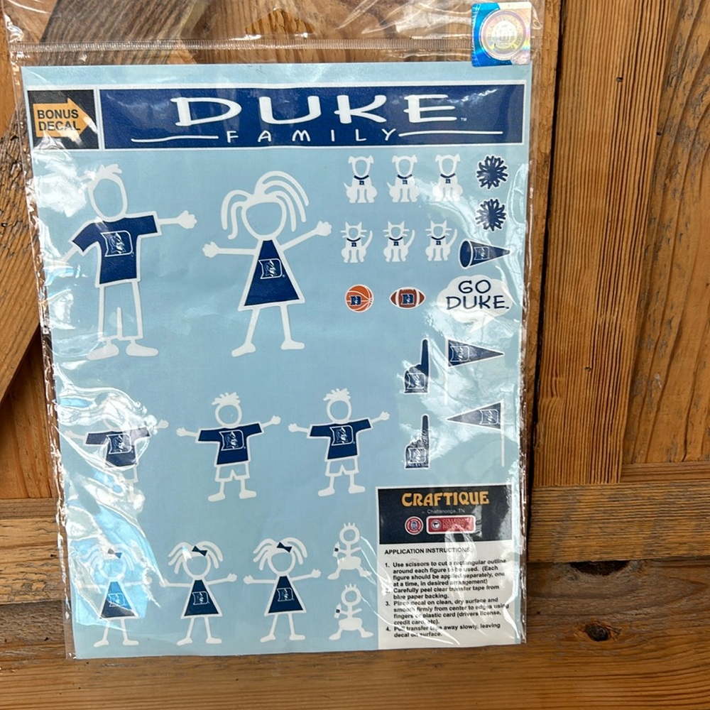 Duke Blue Devils Vinyl Family Decals